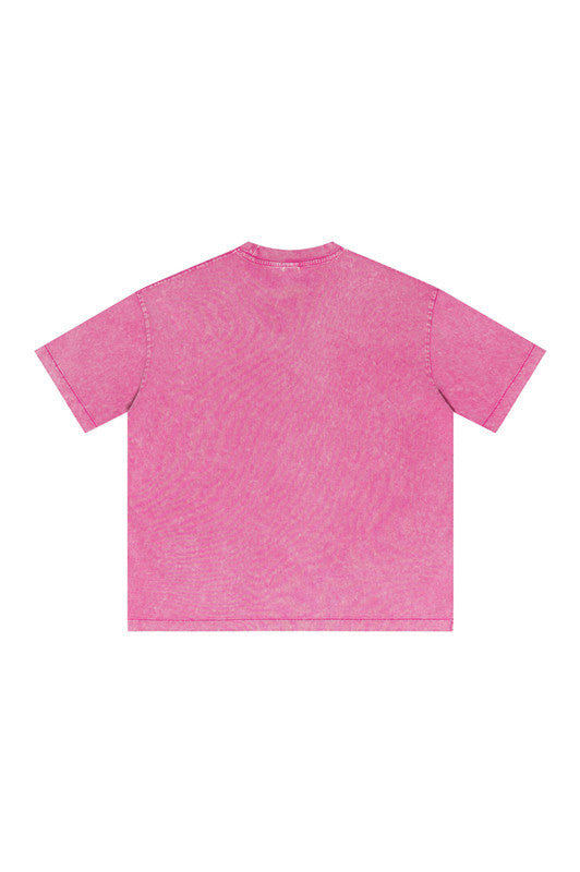 285GSM Pigment Dyed Washed Tee