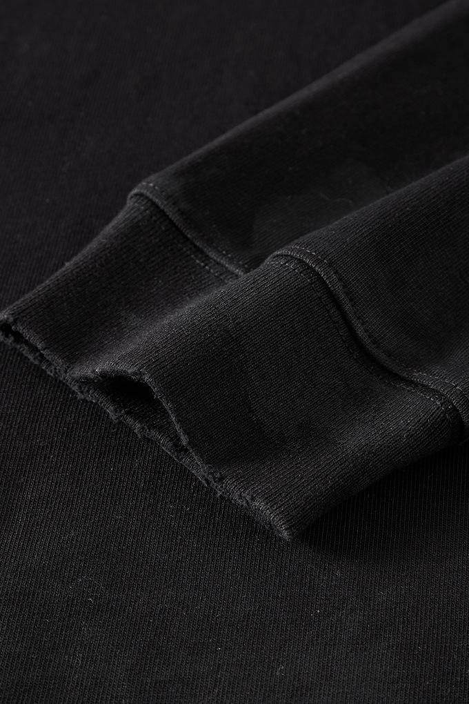 Washed Distressed Cotton Crew