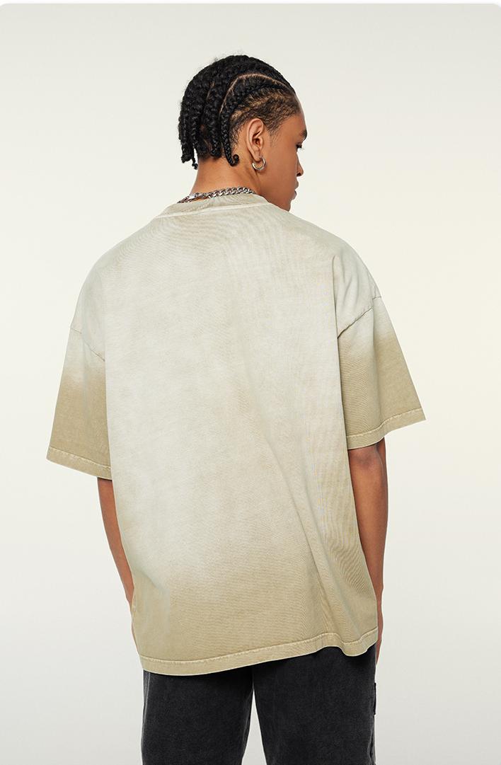 310GSM Gradient Sprayed Tee