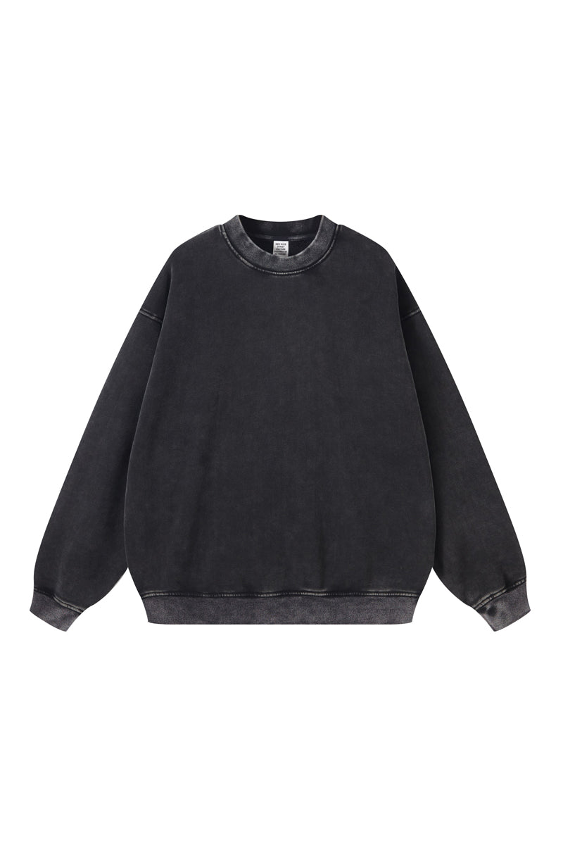 355G Washed Fleece Crew