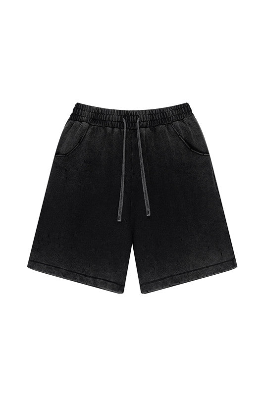310GSM Gradient Washed Distressed Short