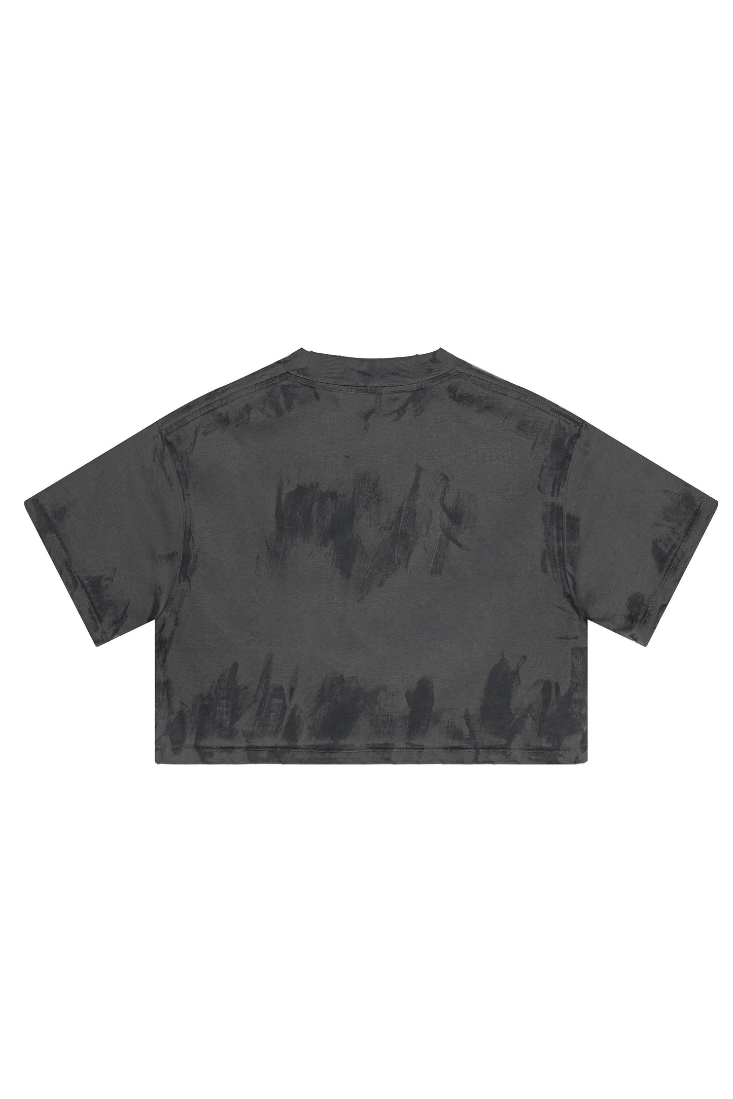 305GSM Brush Dyed Crop Tee