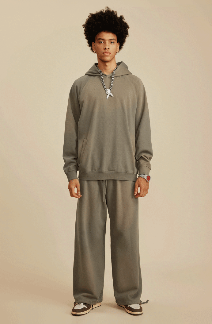 Fleece Gradient Washed Hoodie