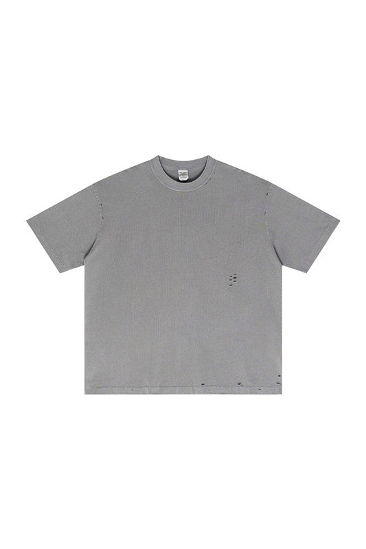 275GSM Pigment Dyed Distressed?Tee