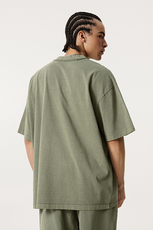 275GSM Pigment Dyed Distressed?Tee