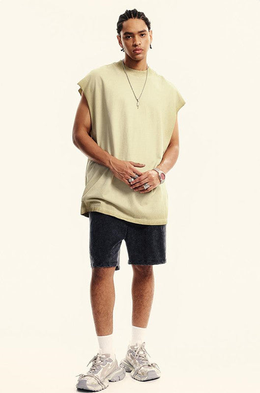 250GSM Washed Out Gradient Muscle Tee