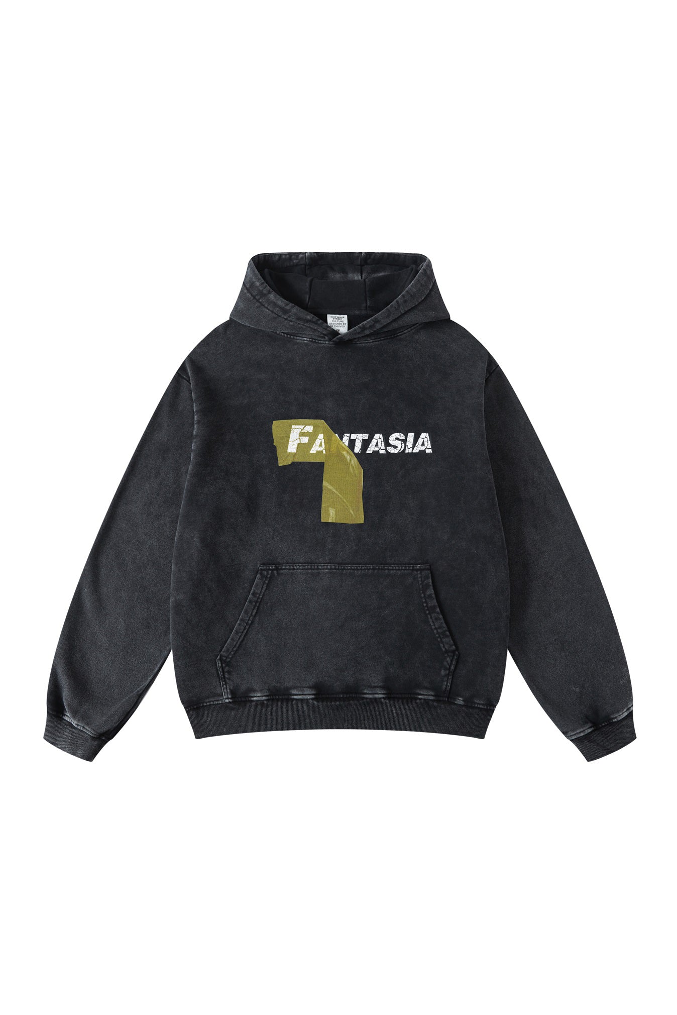 425GSM Screent Printed Wash Out Oversized Hoodie