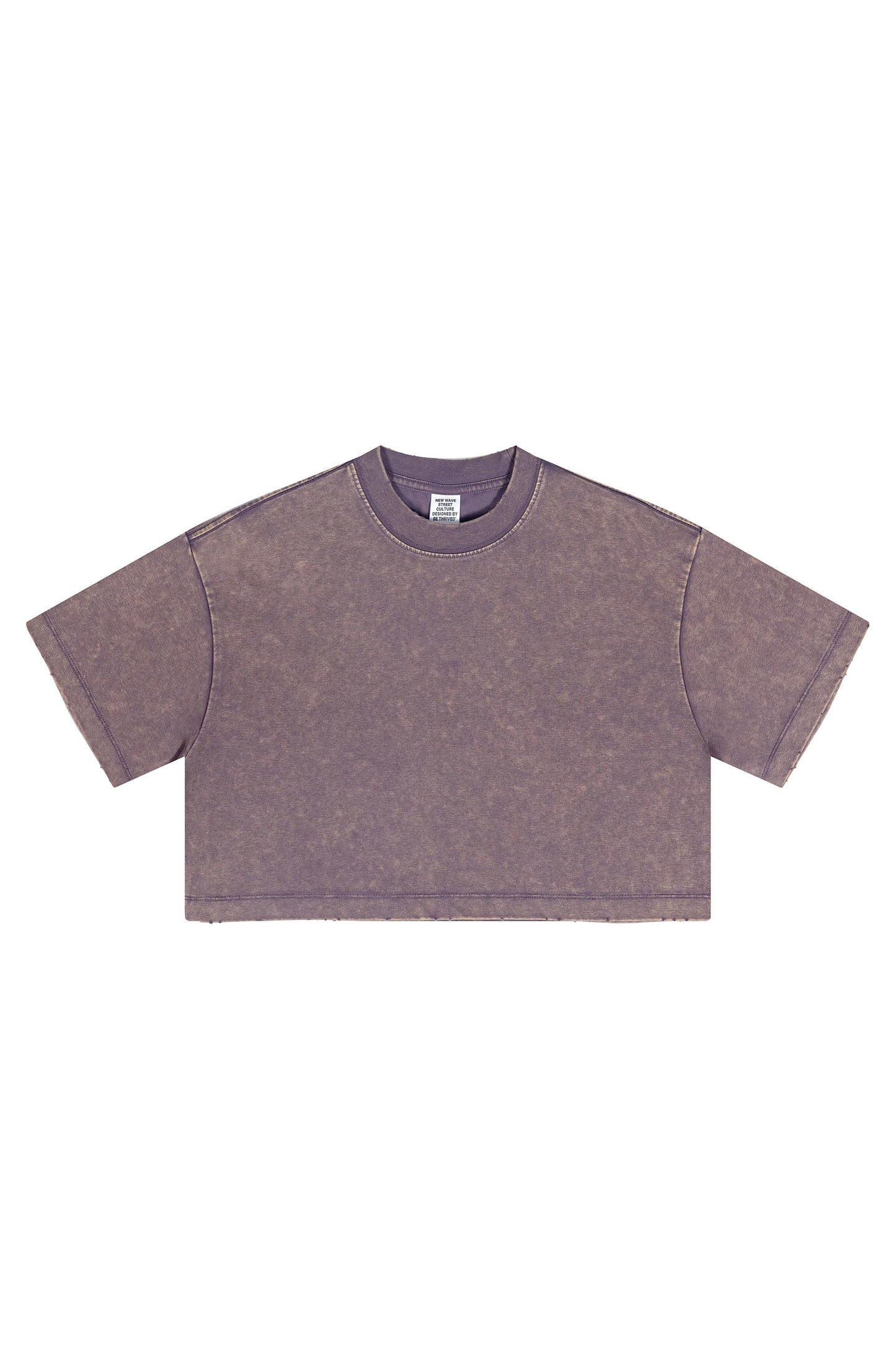 230GSM Stone Washed Crop Tee