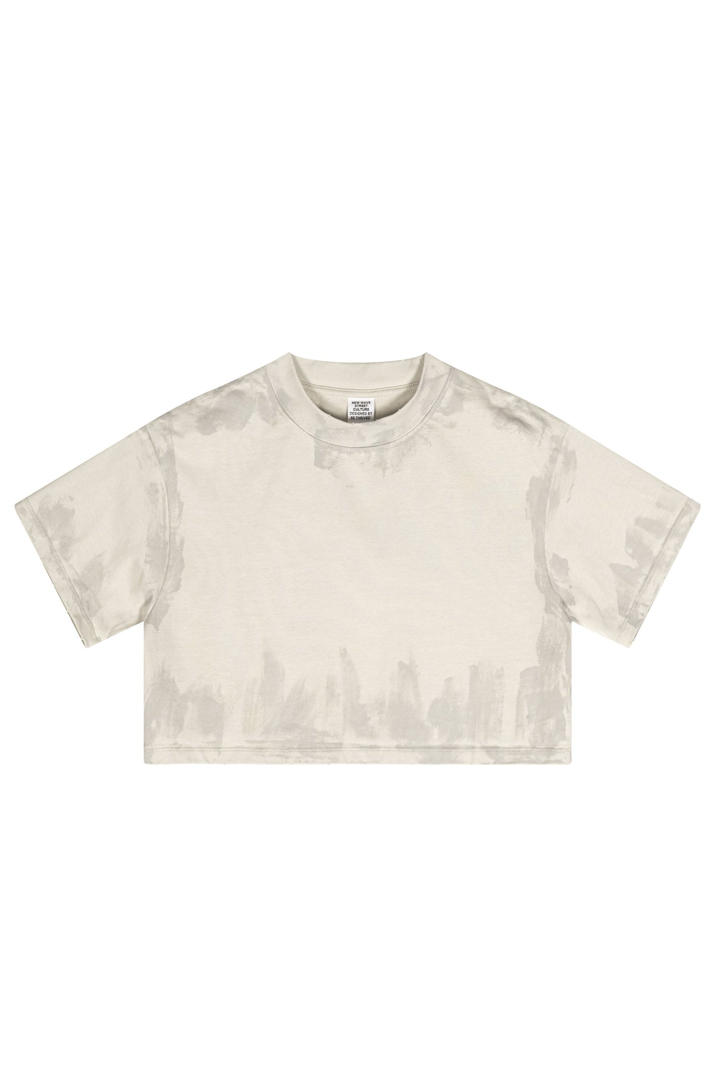 305GSM Brush Dyed Crop Tee