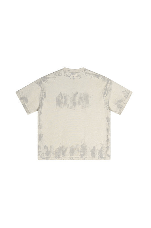 305GSM Distressed Dirty Effect Tee