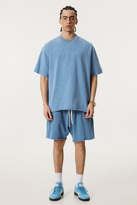 275GSM Pigment Dyed Distressed Tee