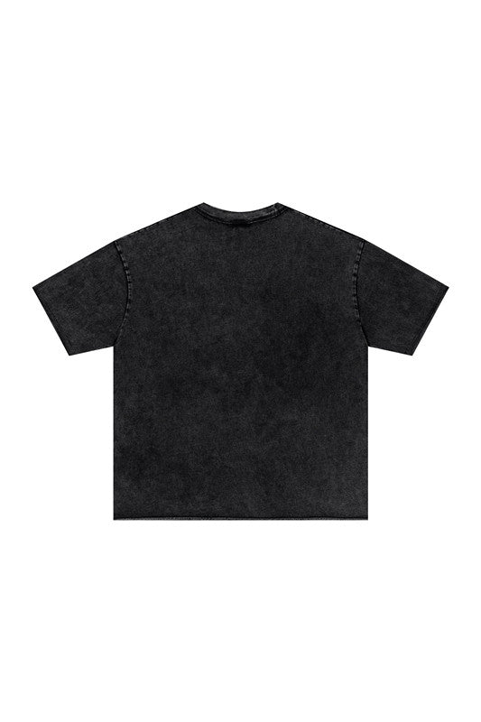 275GSM Distressed Pigment Dyed Tee