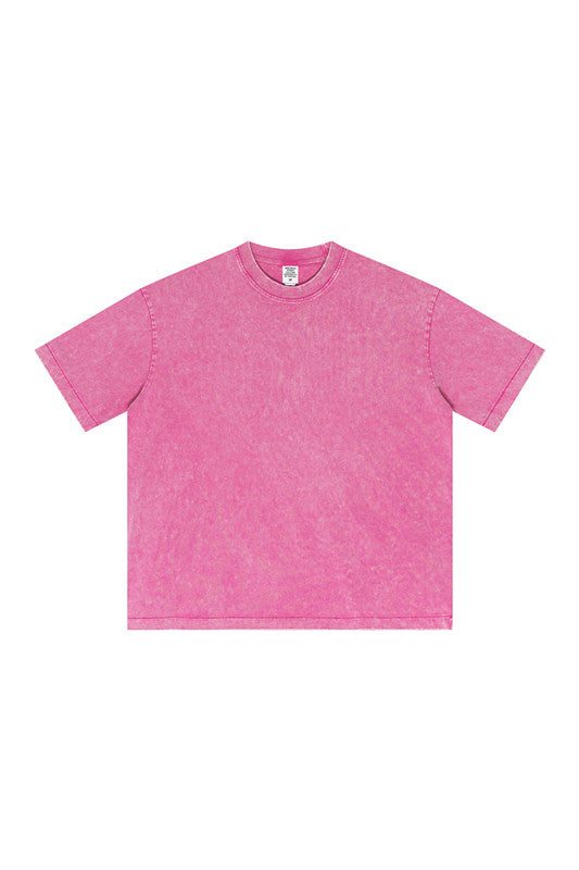 285GSM Pigment Dyed Washed Tee