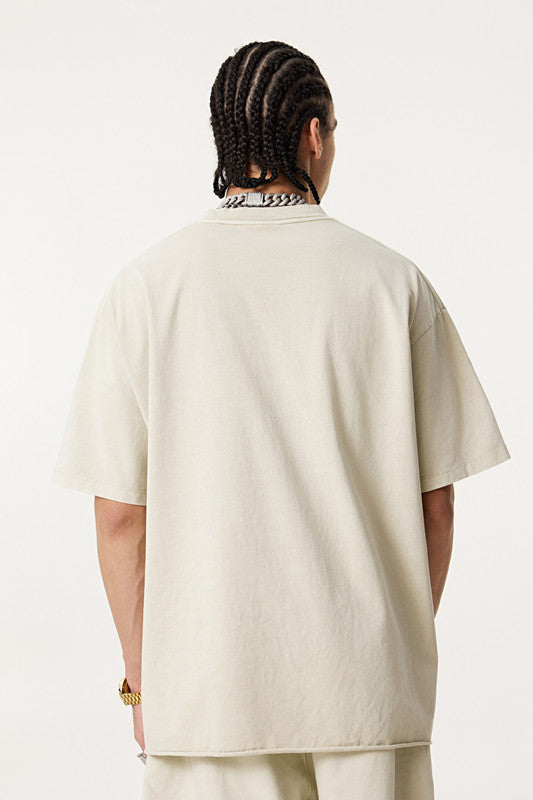 275GSM Pigment Dyed Distressed Tee