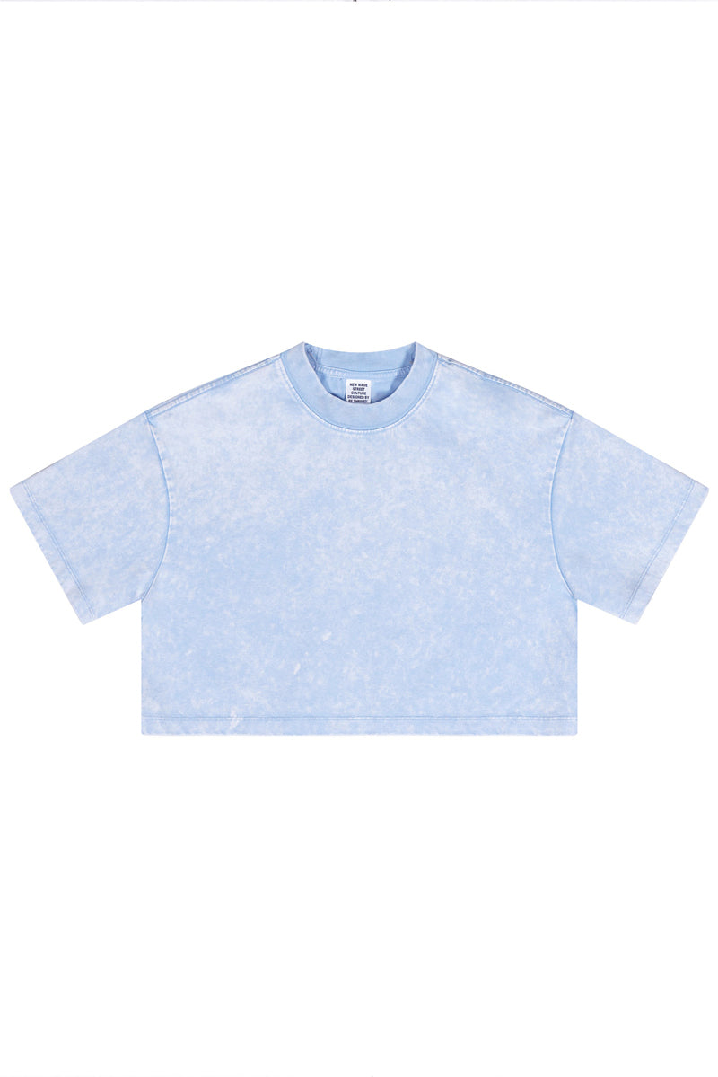 235GSM Pigment Dyed Crop Tee