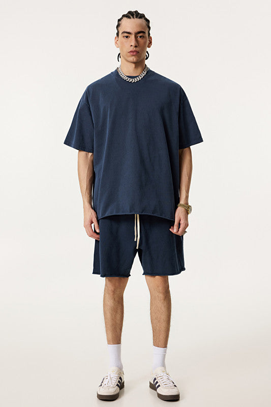 275GSM Pigment Dyed Distressed Tee