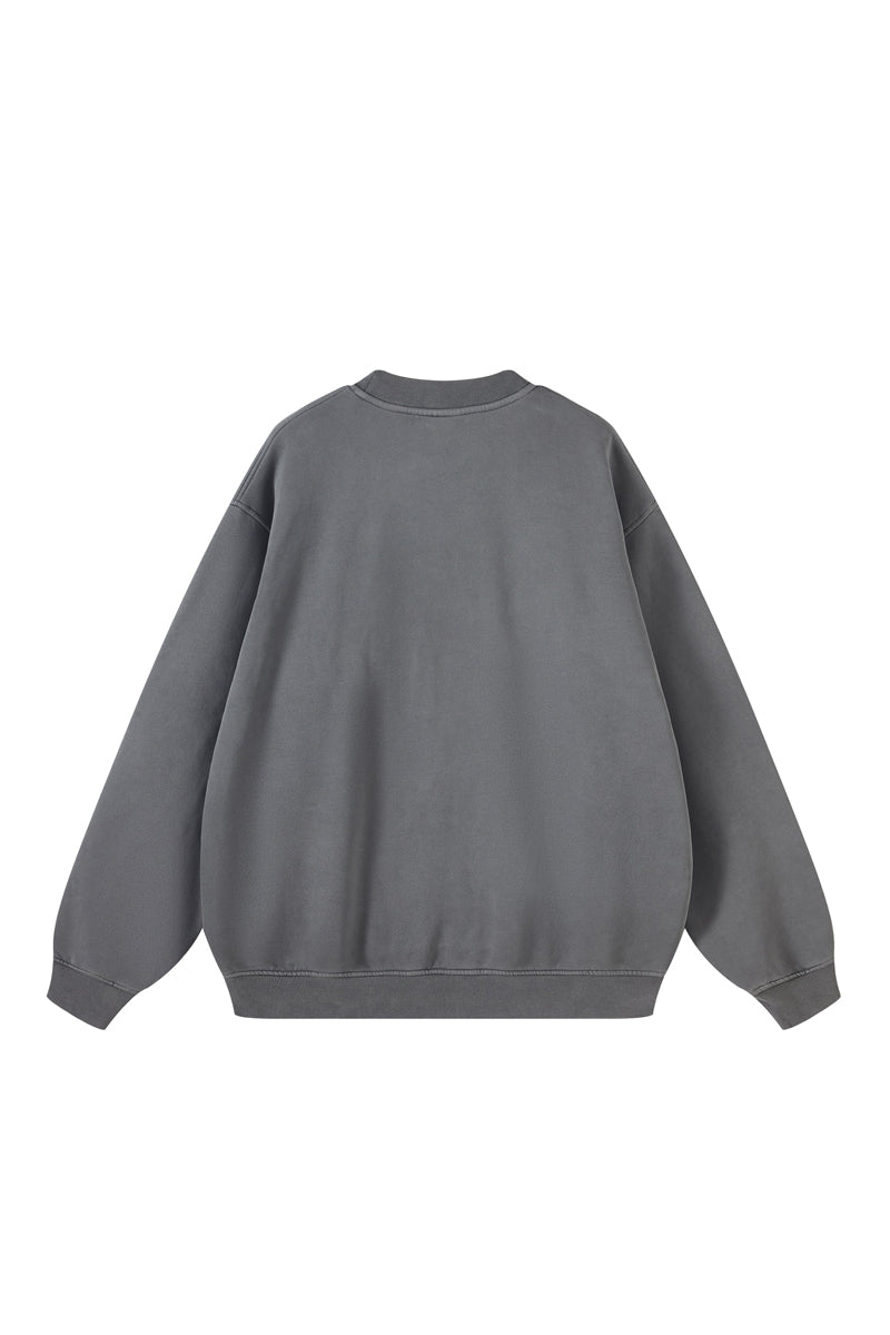 355G Washed Fleece Crew
