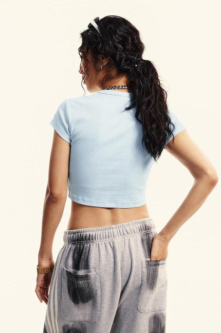 235GSM Pigment Dyed Crop Tee