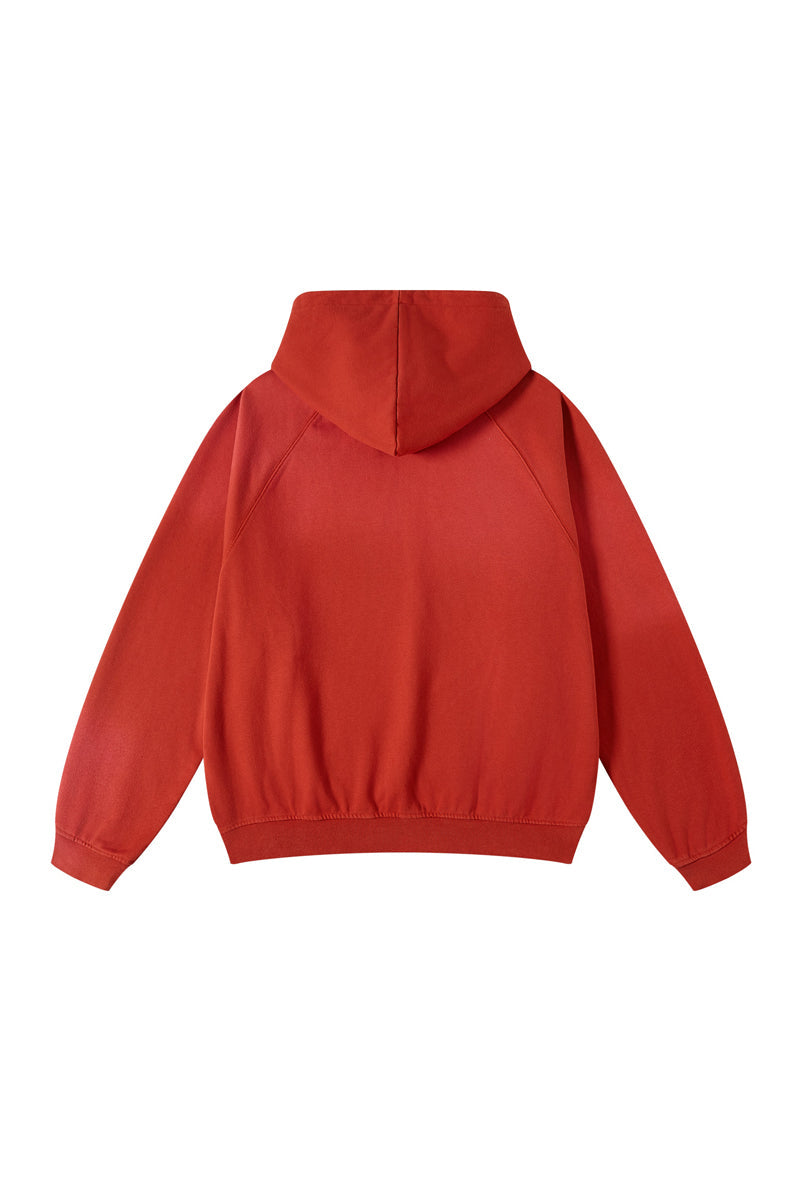 Fleece Gradient Washed Hoodie