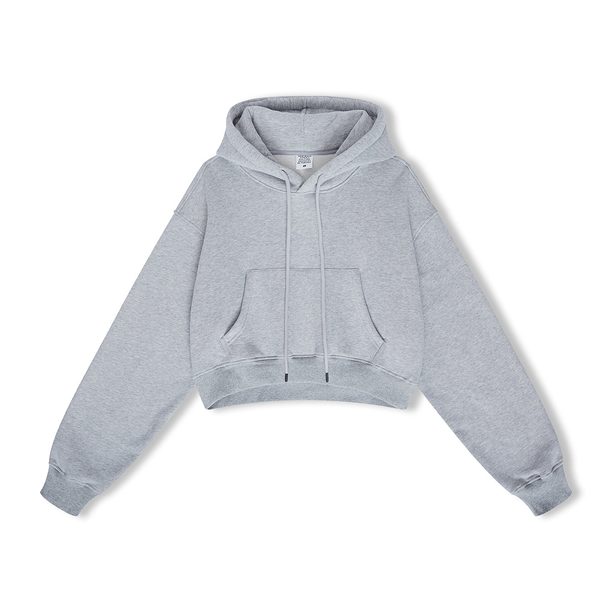 Basic Fleece Crop Hoodie