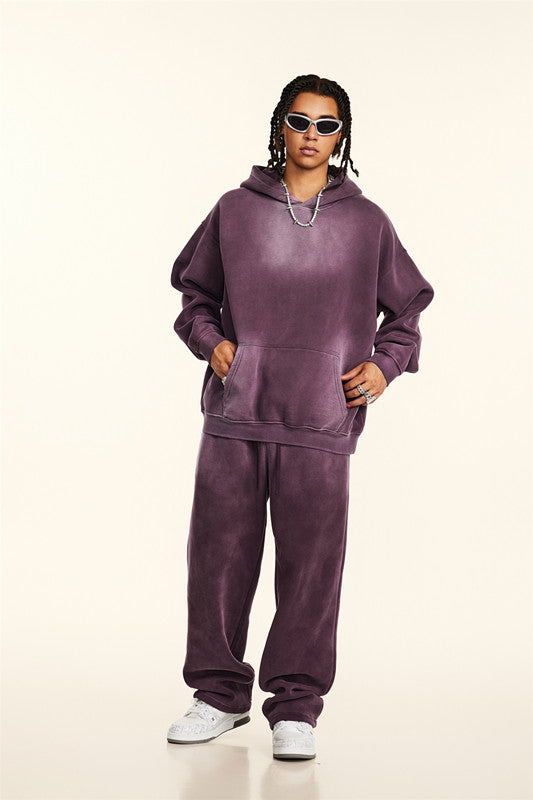 332GSM Gradient Sprayed Fleece Hoodie