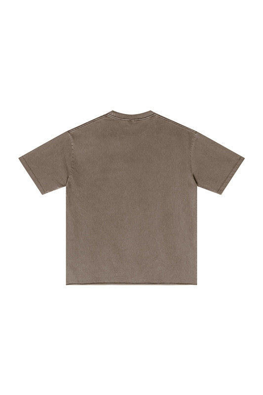 275GSM Pigment Dyed Distressed Tee