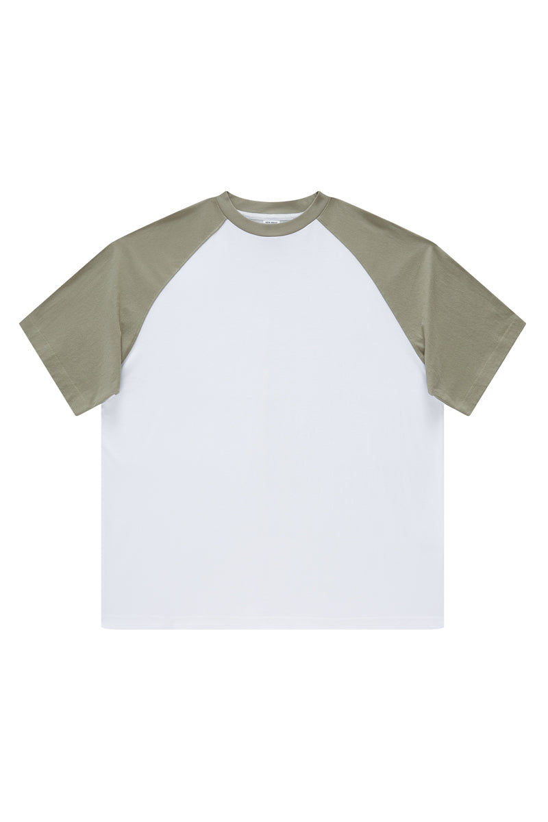 Contrast Sleeve Basic Tee