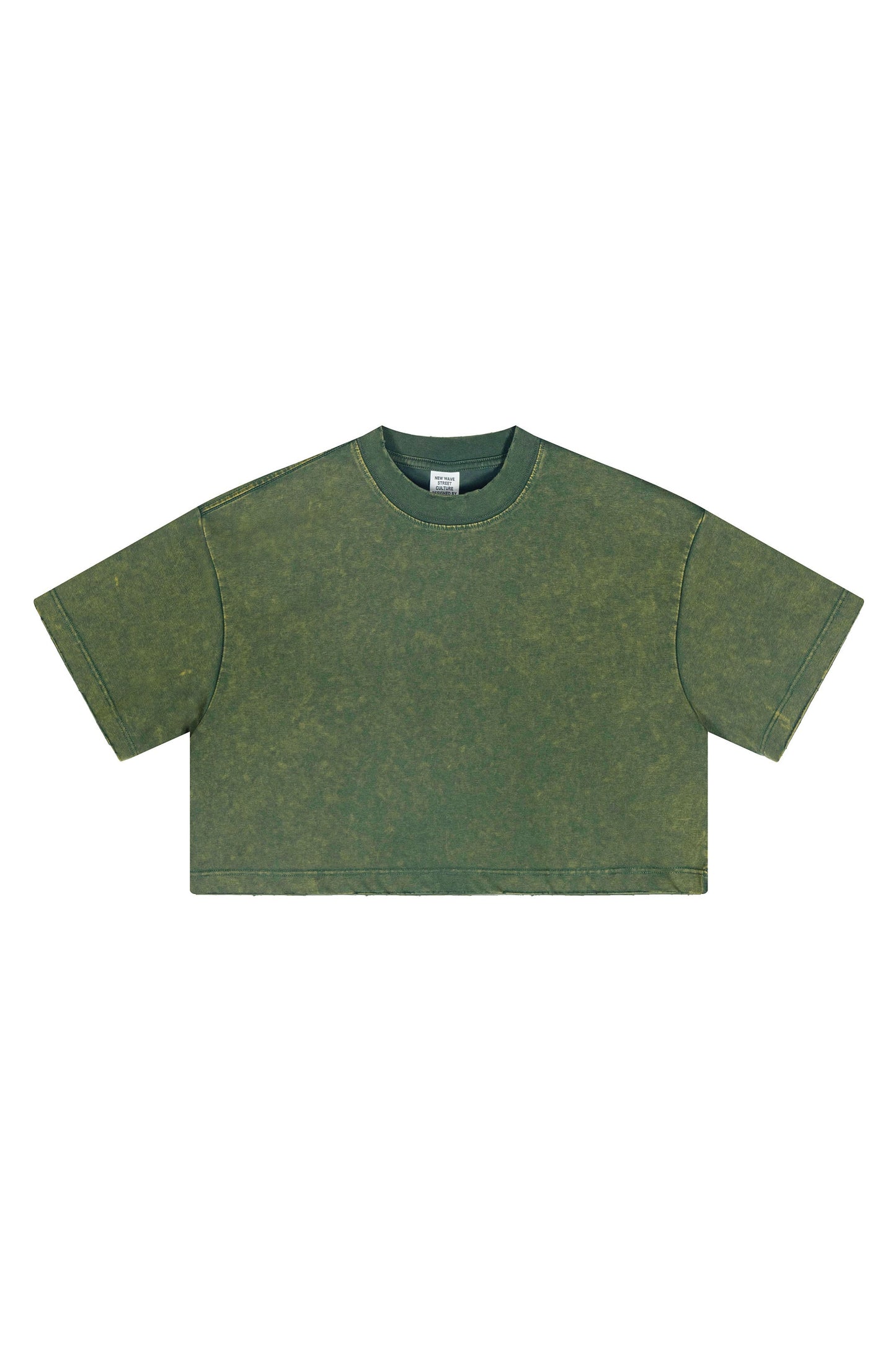 230GSM Stone Washed Crop Tee