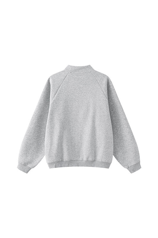 420GSM Solid Color Fleece Zipper Jacket