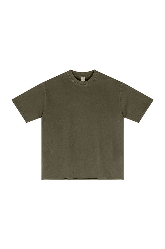 275GSM Pigment Dyed Distressed Tee
