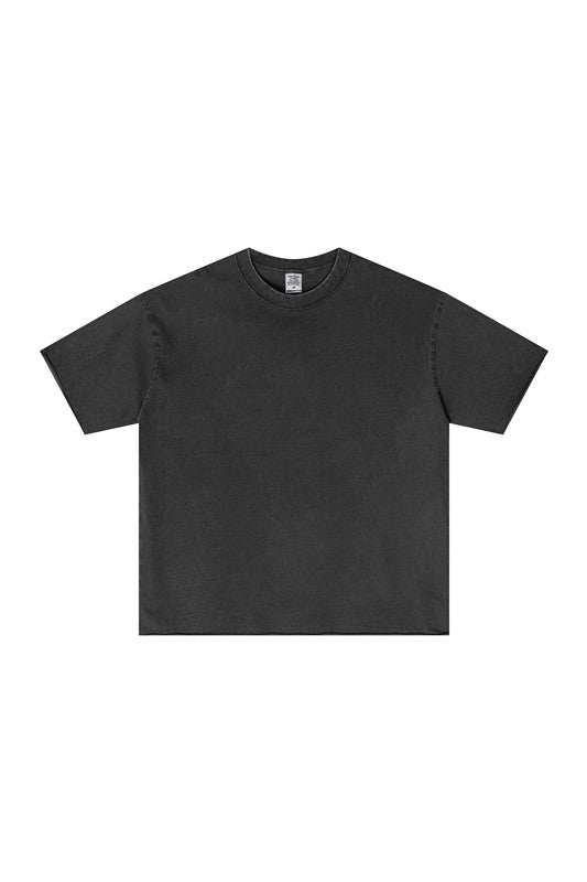 275GSM Distressed Pigment Dyed Tee