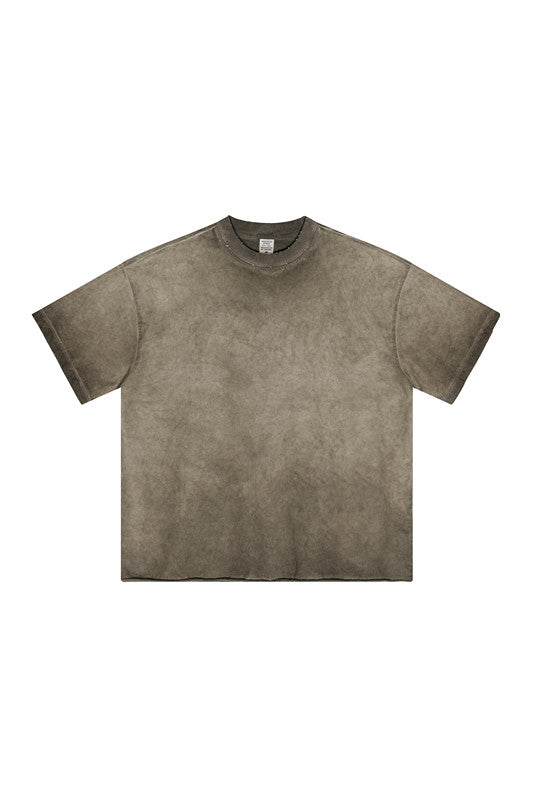 250GSM Distressed Gradient Washed Tee