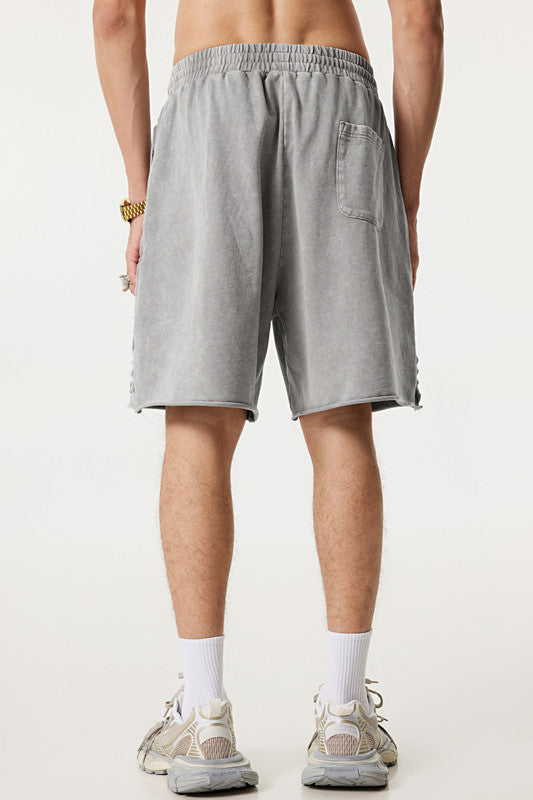 310GSM Pigment Dyed Distressed Washed Short