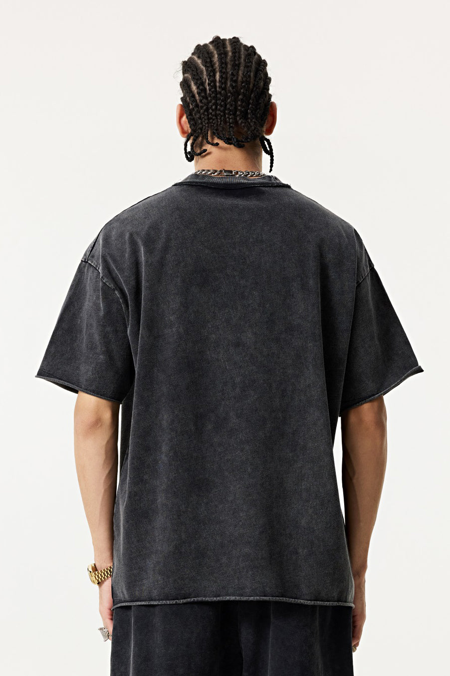 275GSM Distressed Pigment Dyed Tee