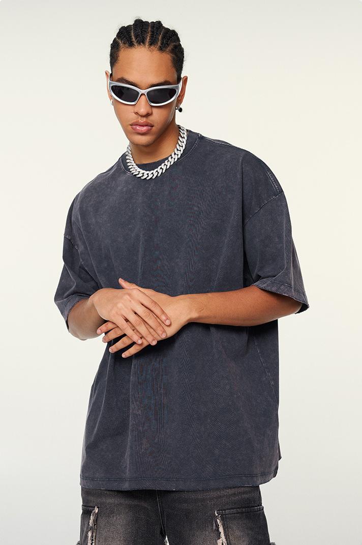 230GSM Distressed Washed Coolness Tee