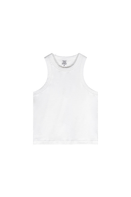 235GSM Washed Out Crop Vest