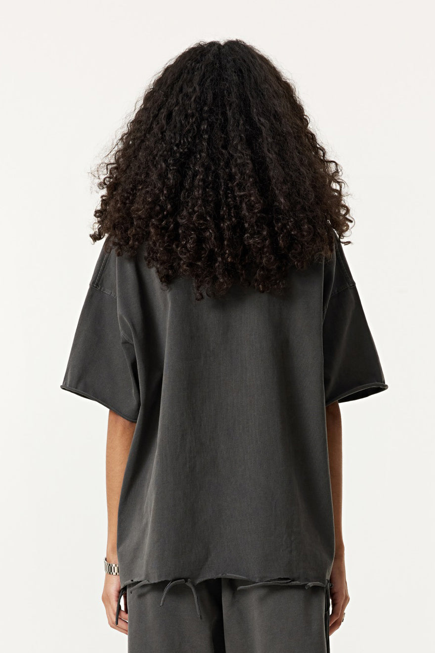 310GSM Pigment Dyed Distressed Tee