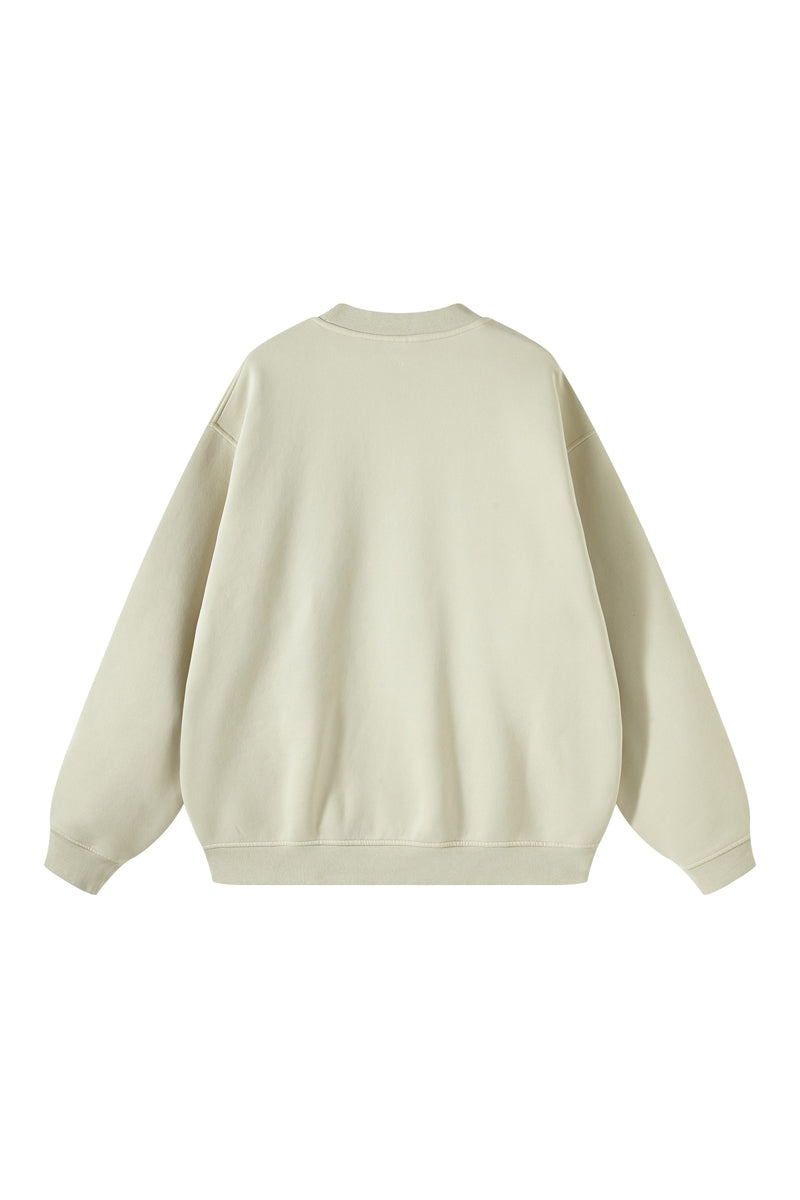 355G Washed Fleece Crew