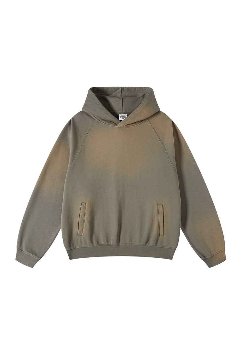 Fleece Gradient Washed Hoodie