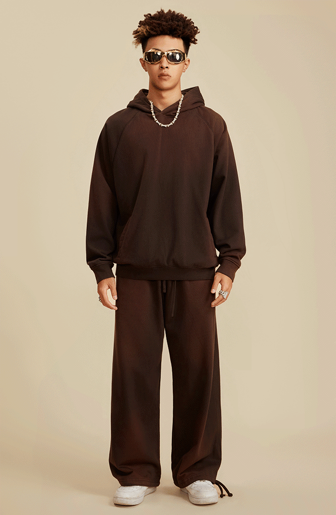Fleece Gradient Washed Hoodie