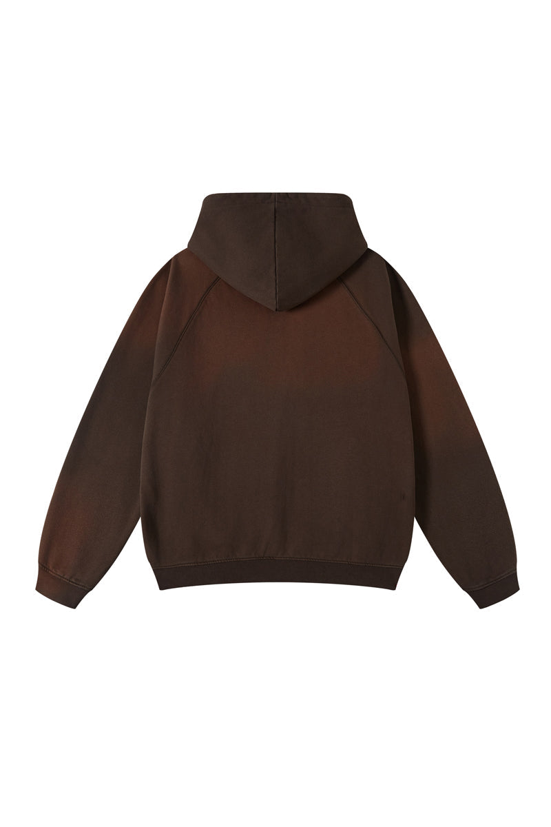 Fleece Gradient Washed Hoodie