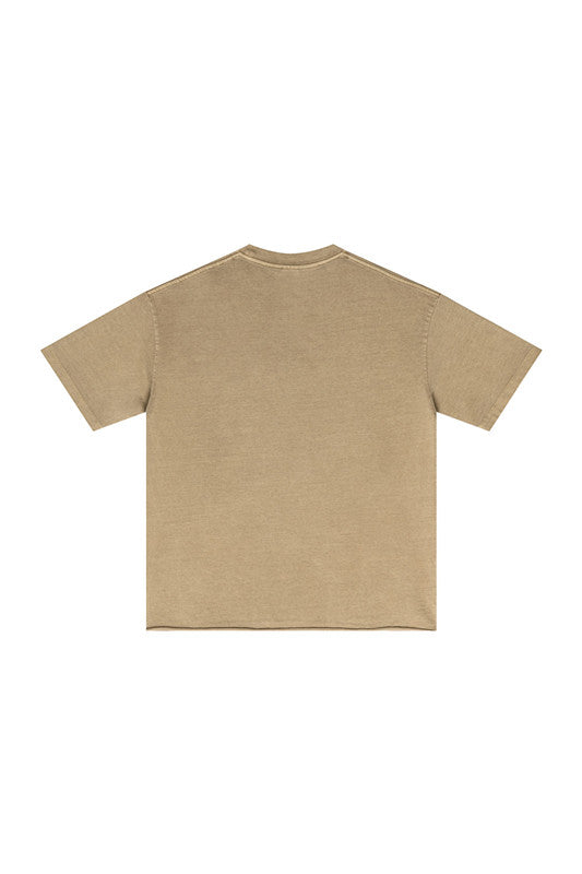 275GSM Pigment Dyed Distressed Tee