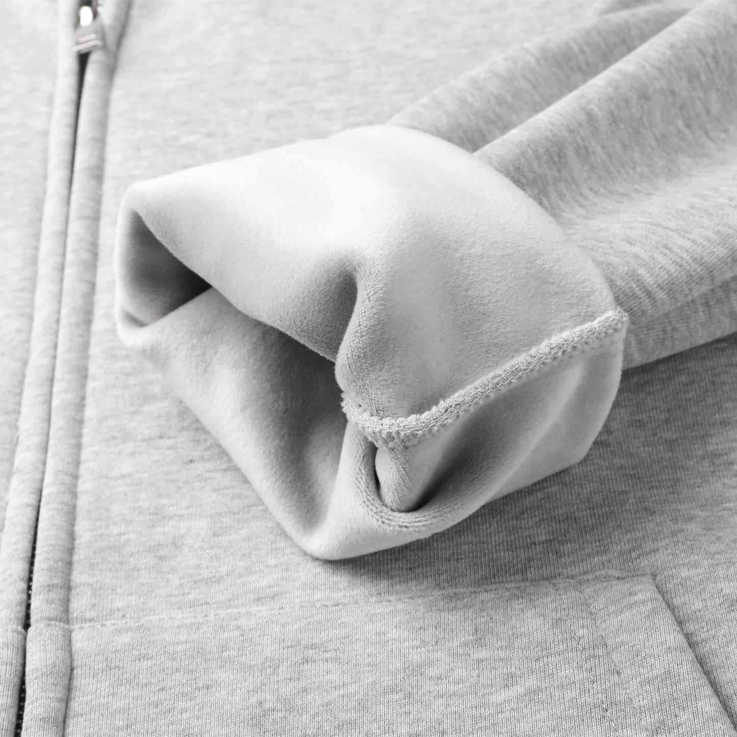 430 GSM Lined Hoodie Customized Cardigan Zipper Hoodie