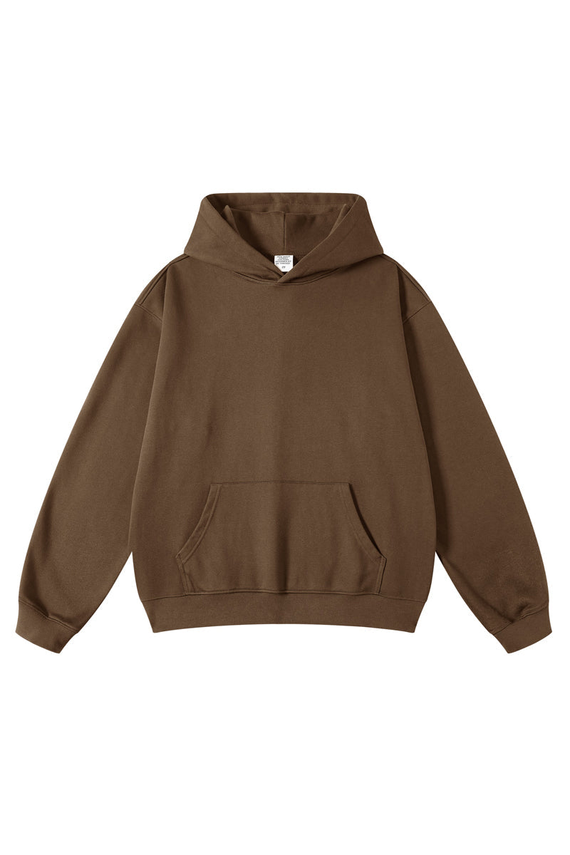 445G Solid Basic Hoodie