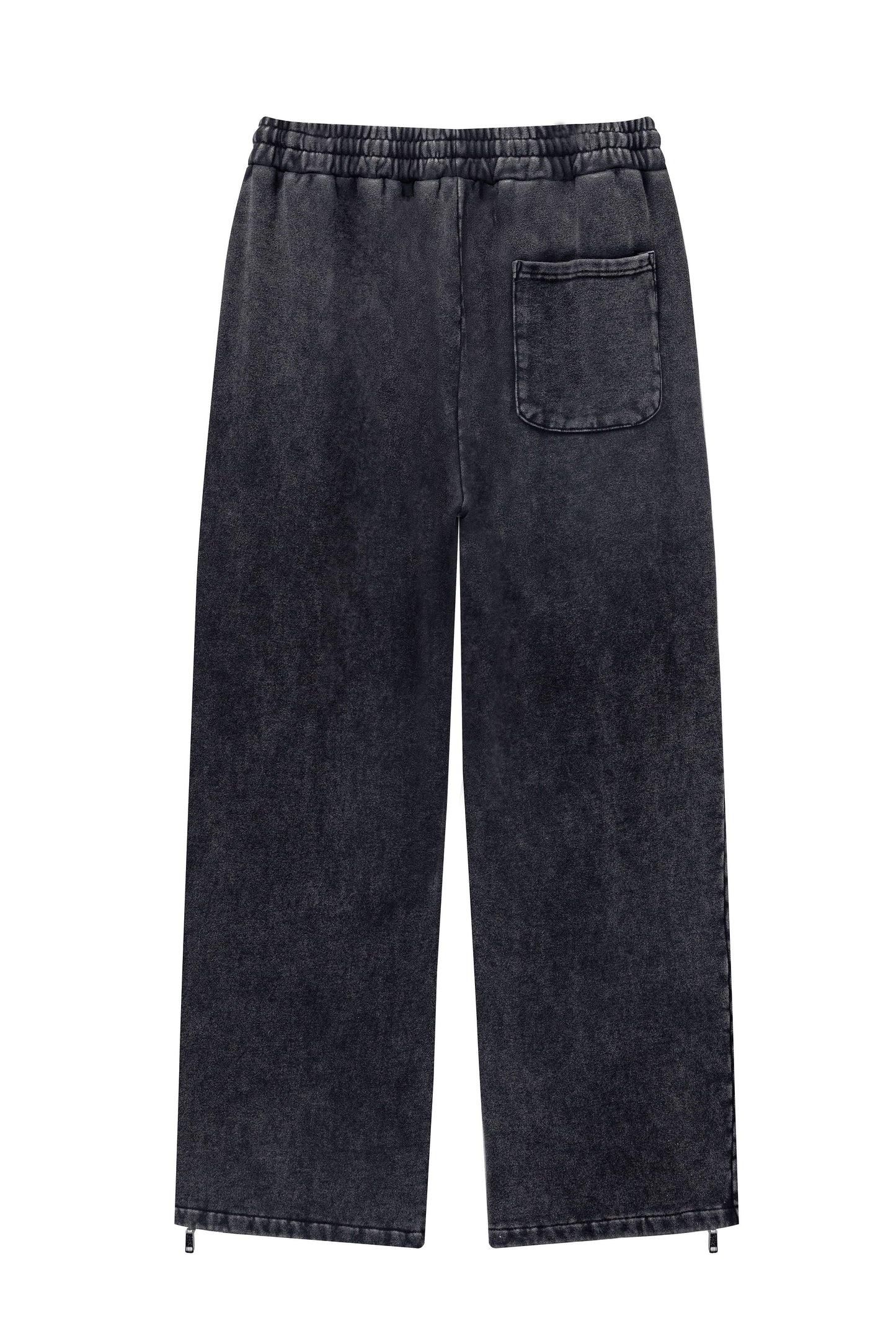 380GSM Washed Stripe Zip Up Sweatpant