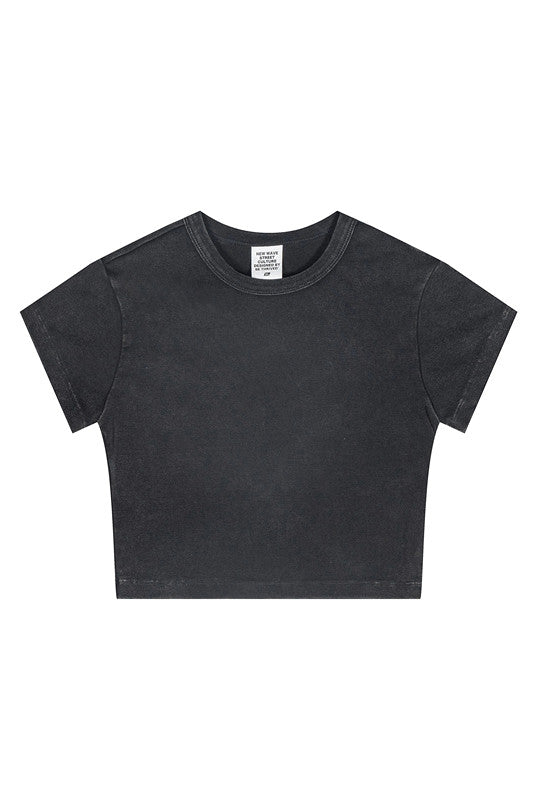 235GSM Pigment Dyed Crop Tee