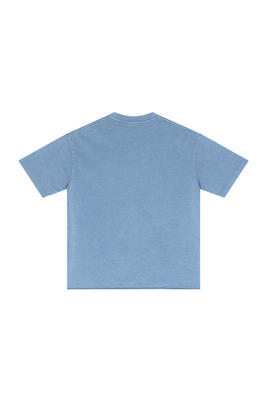 275GSM Pigment Dyed Distressed Tee