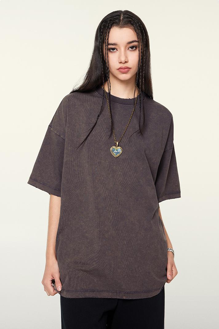 230GSM Distressed Washed Coolness Tee