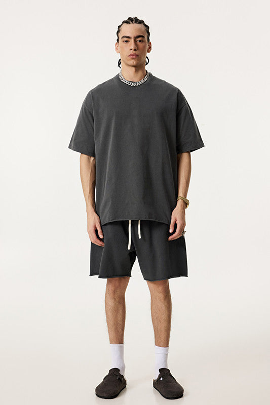 275GSM Pigment Dyed Distressed Tee