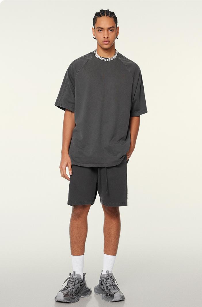 350GSM Pigment Dyed Side Stripe Short
